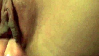 Big tit teen sneaks dildo fuck on webcam with POV action