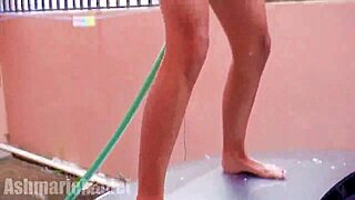 A very hairy carwash putimoda 2 1 with latina skinny slut