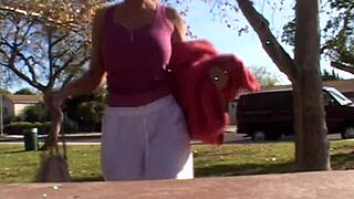 Devon lee, blonde milf with huge tits, gets fucked hard and receives facial cumshot