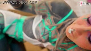 Wow, Hippie Pornstar with Dreadlocks Sucks Big Cock Sloppy and Rides Anal Hard!