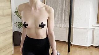 naked power flexing with miss daisy diamond