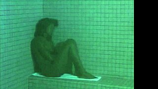 Unbelievable! Sexy nude sauna girl plays fatal games in HD!