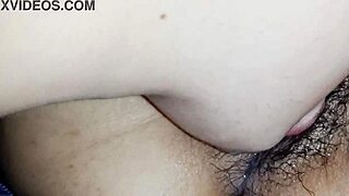 Last part of Filipina girlfriend's close-up pussy licking