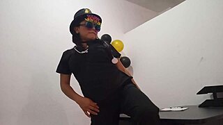 Office Slut Inserts Butt Plug For Arousal