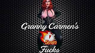 granny carmen ange gets wild in heavenly hot banging