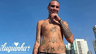 Wow, saw hot Sabrina Prezotte at the beach, took her home, and banged her ass in the shower! 🔥