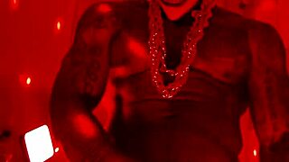 Just saw Hallelujah Johnson stroking that big black hairy cock, total worship vibe