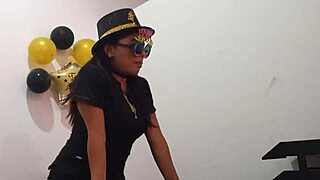 Office Slut Inserts Butt Plug For Arousal