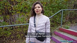 damn, helina dream, your big tits handle that huge dick in public!