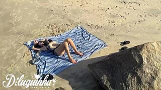 Wow, saw hot Sabrina Prezotte at the beach, took her home, and banged her ass in the shower! 🔥