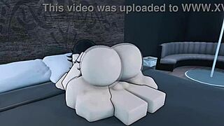 Fucking friend Tomoko hard on Roblox