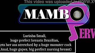 larinha feels her ass stretched by huge monster cock
