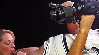 Brunette Vicky And Blonde Jennifer Give Double Bj Getting Jizzed On Faces