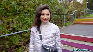 damn, helina dream, your big tits handle that huge dick in public!