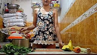 Peruvian Babe Eats Carrot Before Wild Wet Fuck