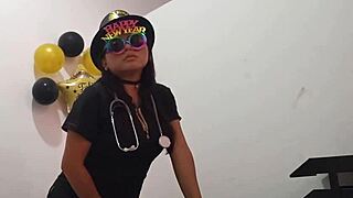 Office Slut Inserts Butt Plug For Arousal