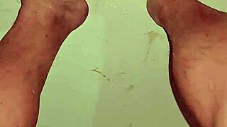 Asian Amateur Nude Bathing In Pool, Barefoot Feet Fetish Play With Toes And Soles
