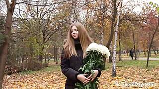 I am a pregnant Russian beauty and long walks exhaust me at nine months