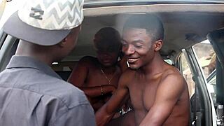 during my walk, i join colleague and taxi driver for threesome.