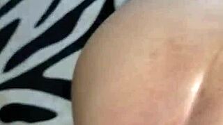 Petite latina gets intense creampie from big black cock