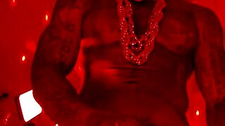 Just saw Hallelujah Johnson stroking that big black hairy cock, total worship vibe