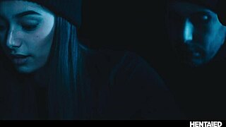 omg… cute 18yo shelena gets deep fucked by monster hentai cock after intruders caught