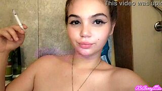 just chilling and smoking in the bath tub