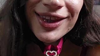 i'm wearing elegant lingerie just for you, showing my natural tits