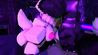 hardcore banging with furry girlfriend in roblox doggystyle action