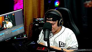 Bi Mejia Fucked Hard on Podcast Table with Foot Kissing