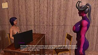 Fat mature babe with huge tits shines in sexy 3D outfit.