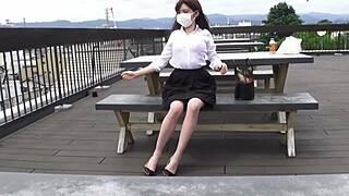 OL's Break Time Turns into Wild Japanese Sex!