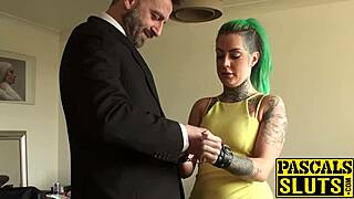 Tattooed Phoenix dives into rough and wild sex with passion