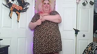 Desperate BBW Orgasms Hard in Sun Dress