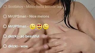 Live Shower Show with Huge Boobs