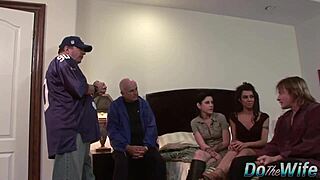 the lesbian housewife watches her wife get FUCKED by a porn stud