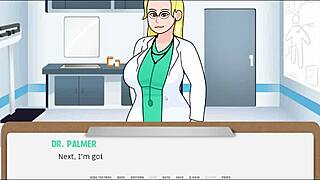 yo, what’s up with this cartoon milf doctor in hospital?