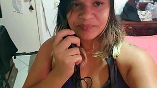 latina paty bumbum does video call with rodrigo showing big hairy ass on gopro