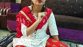 Indian Jija Saali in wild doggystyle sex with clear Hindi audio underneath action