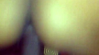 teen slut rides black cock for creampie