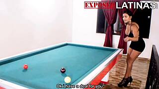 Mariana Martix Plays Pool With Soldier Huge Cock Spanish Porn