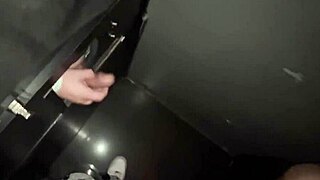 paying for a stranger’s cock at gloryhole while cuck watches - karenkiss today
