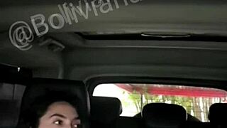 The bald chick got fucked in the car and taken to a motel by the guy