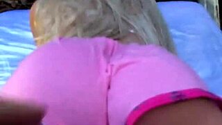 blonde toy play in my parents' bathroom, curious?