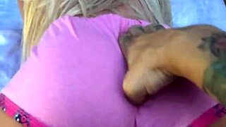 blonde toy play in my parents' bathroom, curious?