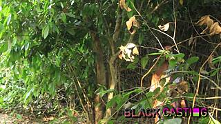 Dragged Her to Bush for Hard Fuck to Clear Debt