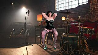 hey, caught granny carmen fingering herself hard. this cougar knows how to rock a wild solo session like no other!