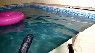 Maxine loves swimming before squirting hard with wet black tits and big ass