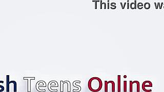 Two British Teens in Uniform Jerk Teacher Off Together.