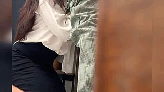 latina teacher bangs student in classroom public video